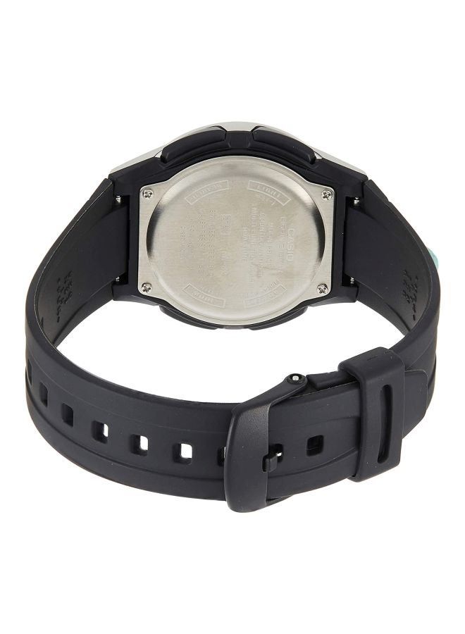 CASIO Men Resin Analog & Digital Quartz Watch AW-82-7AV - 40 mm - Black - Image 2