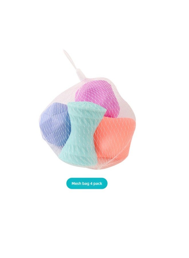 Custom Plus LOGO Vinyl Hand Ball Baby Toy Baby Touch Can Bite Soft Rubber Ball Custom-Color:4 Pack Random-Mesh Bag - Image 1