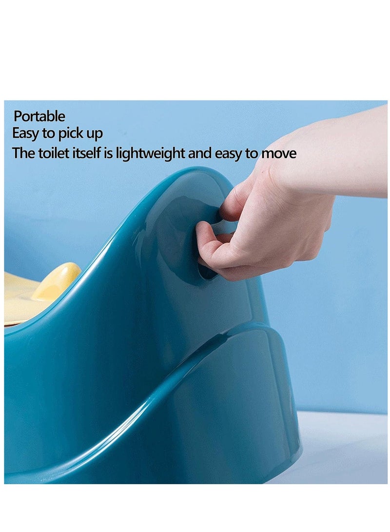 Arabest Toddler Potty, Potty Training Seat with Non-Skid Bottom, Portable Travel Training Toilet for Children Kids Girls Boys Baby Car Camping Outdoor indoor (Blue) - Image 4