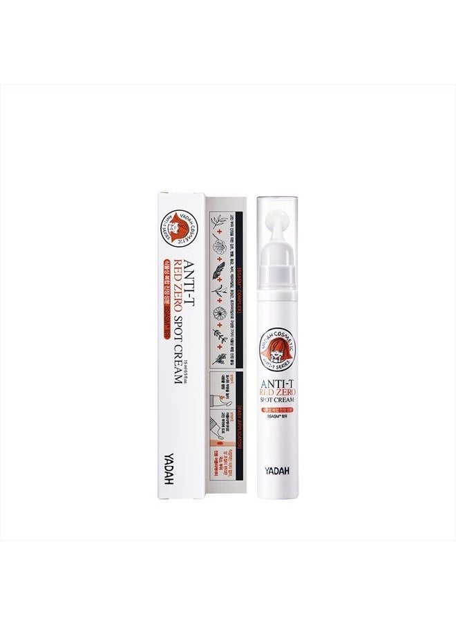 YADAH - Anti Trouble Red Zero Spot Cream, Easy Application Acne Spot Treatment, Natural Niacinamide Acne Treatment, 100% Vegan Formula For Acne Care, Acne Whitehead Scar Solution Treatment 0.5 FL.Oz. - Image 1