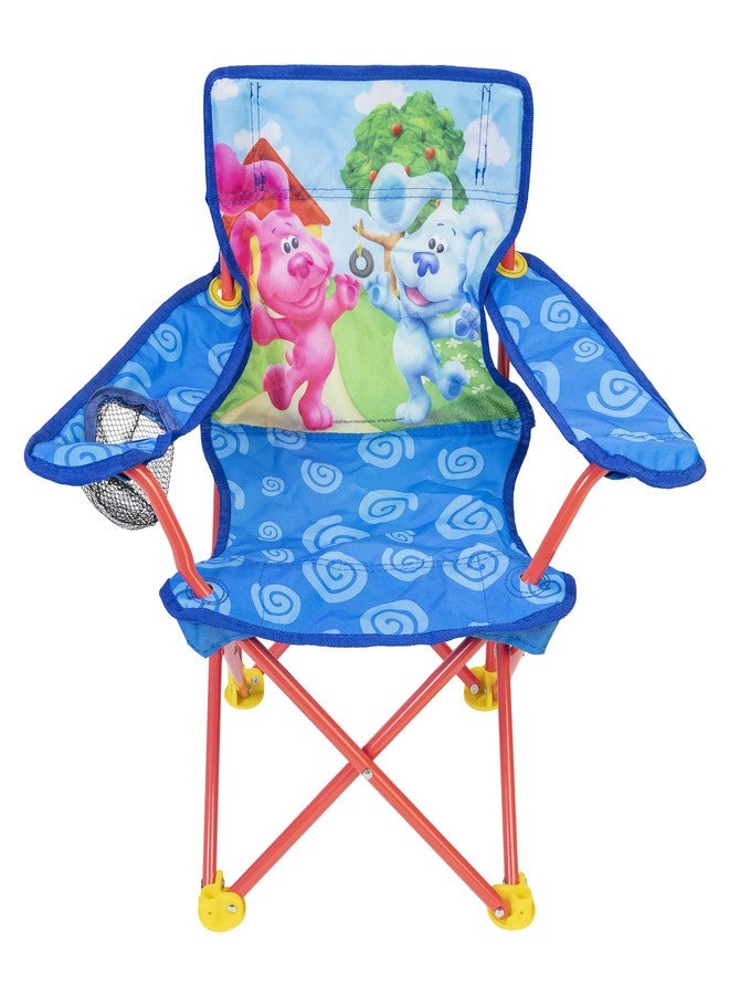 Blue's Clues Blues Clues & You Children's Chair Foldable Camp Chairs for Kids - Fold and Go Chair for Park, Sports or Patio Includes Carry Bag, by JAKKS Pacific Toddlers 24M+ - Image 1