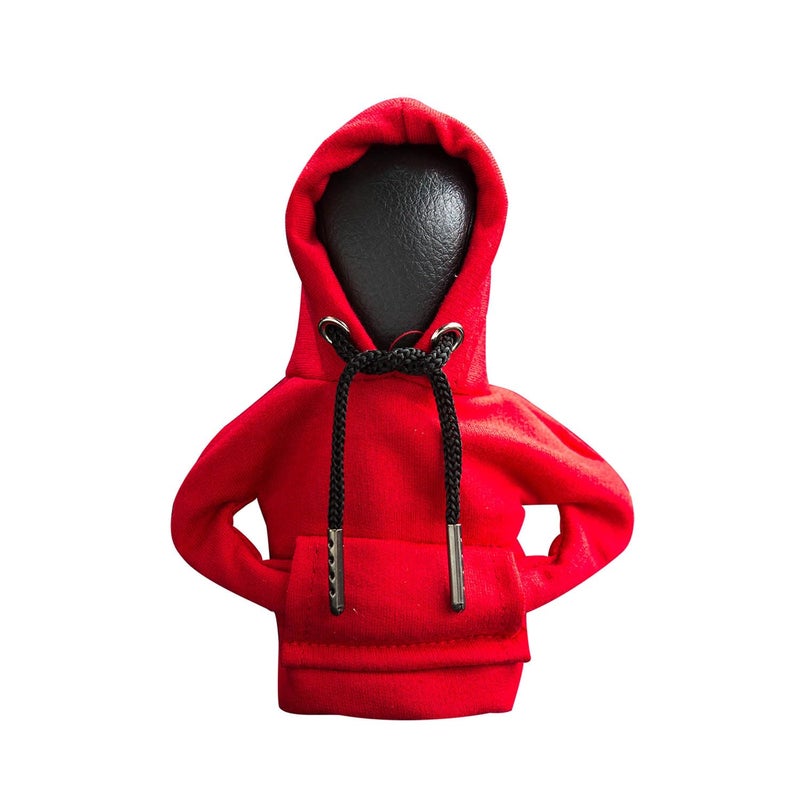 ECDREAM Gear Shift Hoodie,Shift Knob Hoodie,Gear Shift Cover,Funny Red Car Accessories,Car Decor and Interior（Red） - Image 1