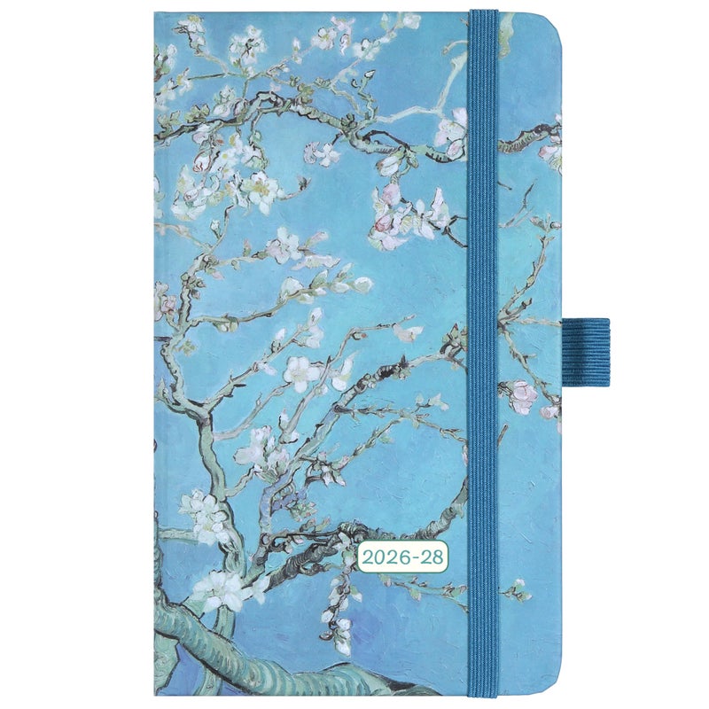 MaaIbok 2025-2028 Pocket Planner/Calendar - Jul 2025 - Jun 2028, 3 Year Monthly Planner 2025-2028, 6.3" x 3.8", 61 Notes Pages, Inner Pocket, Pen Holder & Elastic Closure - Image 1