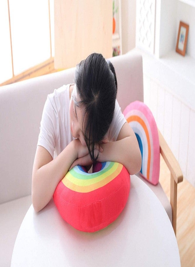 Yi-gog Rainbow Shaped Pillow Plush Cute Decorative Travel Throw Pillow Creative Cushion Soft Stuffed Decor Car Home - Image 5