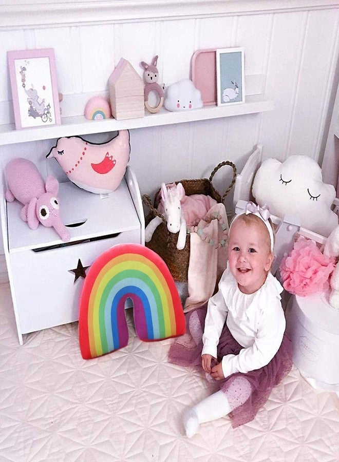 Yi-gog Rainbow Shaped Pillow Plush Cute Decorative Travel Throw Pillow Creative Cushion Soft Stuffed Decor Car Home - Image 2