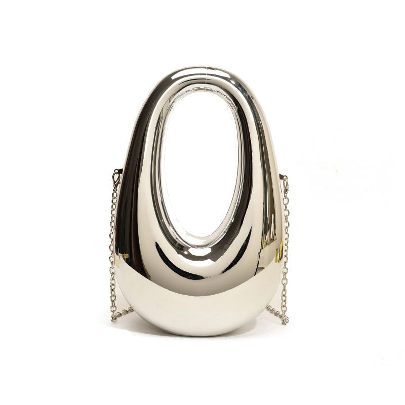 Acrylic Hard Shell Box Bag 2024 Texted Fashionable Evening Bag Chain Crossbody Women'S Bag Clasper Bag - Image 1