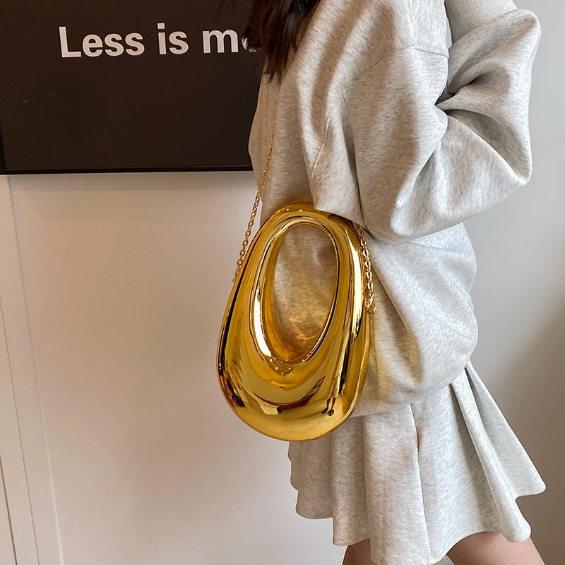 Acrylic Hard Shell Box Bag 2024 Texted Fashionable Evening Bag Chain Crossbody Women'S Bag Clasper Bag - Image 4