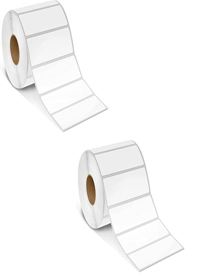 True-Ally ملصق باركود حراري مباشر من True-Ally 75x25 - 3 × 1 بوصة - 75 مم × 25 مم - 1000 ملصق لكل لفة - ملصق أبيض ذاتي اللصق لطباعة الباركود (لفة واحدة لكل عبوة (2000 ملصق)) - Image 1