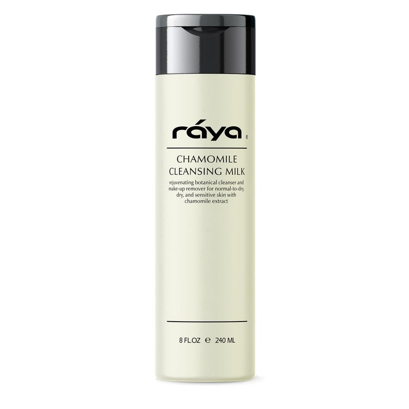Raya Chamomile Facial Cleansing Milk 8 oz 152  Gentle SoapFree Fluid Cleanser and MakeUp Removing Lotion for Dry and Sensitive Skin  Helps Calm Irritations and Refine Pores