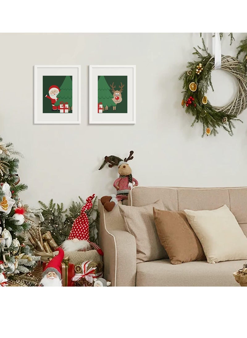 ميكسد مجموعة إطارات الصور ، ما مجموعه 5 ، عرض الصور 8x10 مع حصيرة أو 11x14 بدون حصيرة ، إطار الصورة جدار الشرفة ، أبيض - Image 5