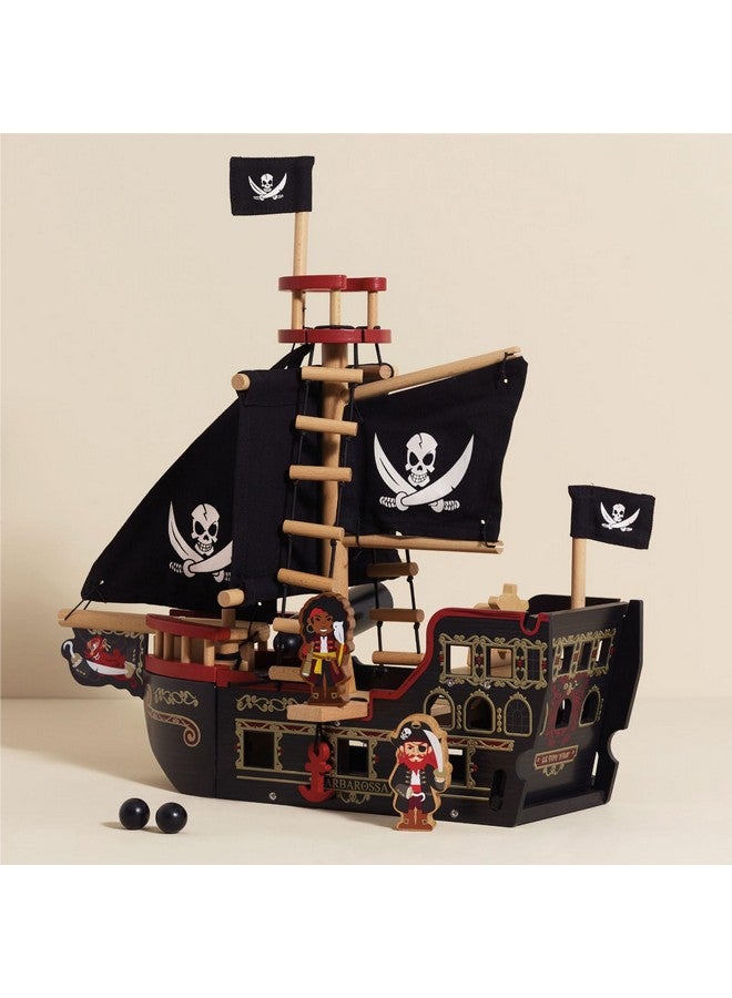 Le Toy Van مجموعة سفينة القراصنة بارباروسا من لي توي فان - ألعاب خشبية فاخرة للأطفال من عمر 3 سنوات وما فوق - Image 2