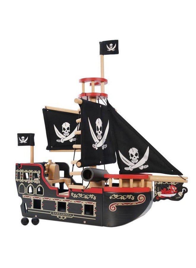 Le Toy Van مجموعة سفينة القراصنة بارباروسا من لي توي فان - ألعاب خشبية فاخرة للأطفال من عمر 3 سنوات وما فوق - Image 4