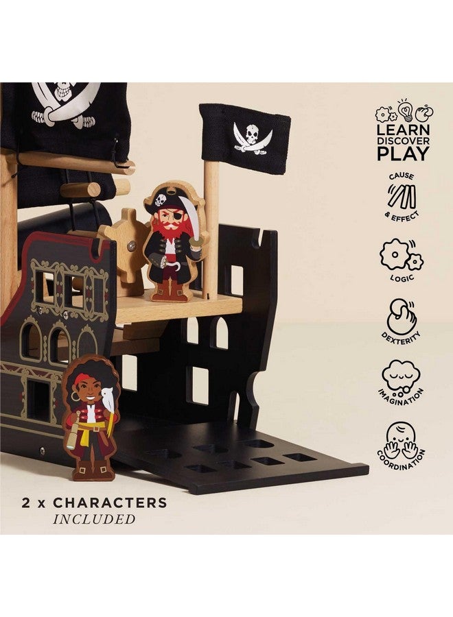 Le Toy Van مجموعة سفينة القراصنة بارباروسا من لي توي فان - ألعاب خشبية فاخرة للأطفال من عمر 3 سنوات وما فوق - Image 3