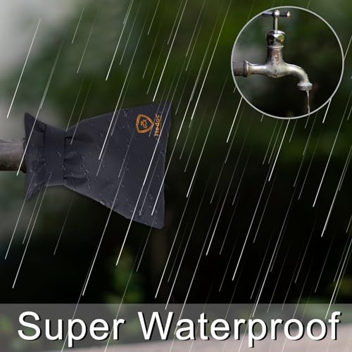 Hedoc Pro Outdoor Faucet Covers for Winter Freeze Protection, 4 Pack 6'' W x 8.2'' H Winter Faucet Insulation Cover Socks, Hose Bib Covers for Winter (Faucet Cover 4 Pack) - Image 4