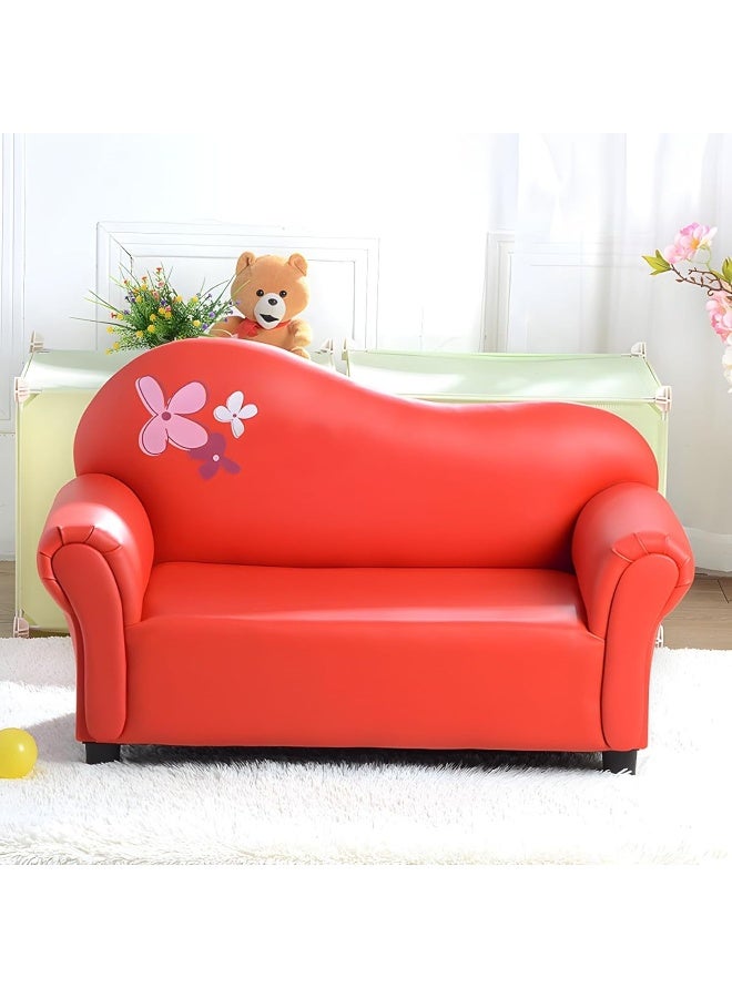 Ripple FURNITURE أريكة أطفال بمقعدين من فلورا هوم، أثاث غرفة المعيشة (أصفر) - Image 3