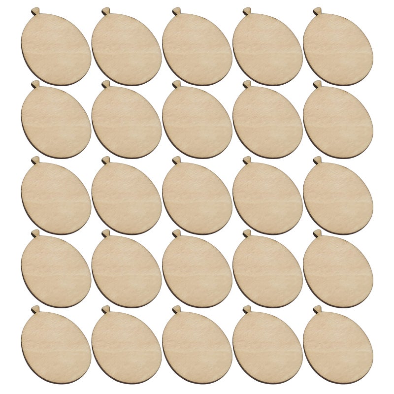 200pcs Mini Balloon Wood Cutouts - Unfinished Wood Round Circles - Blank Discs Pieces Slices - for DIY Projects Wedding Birthday Decorations - Image 5