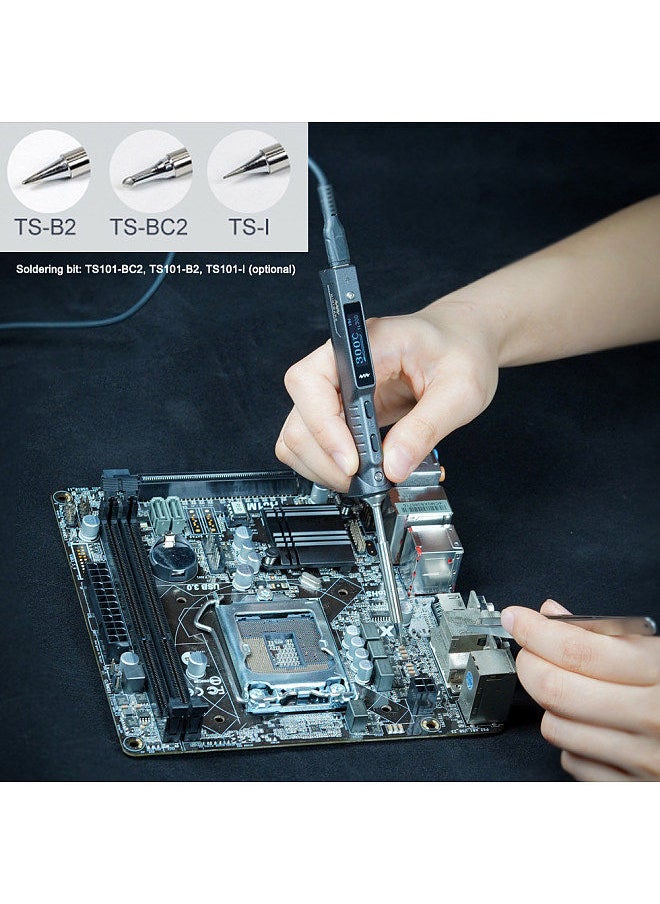 Miniware Mini Intelligent Soldering Station Portable Soldering Iron Two Power Supplying Mode 50-400 ℃ Temperature Regulation Dynamic Detection DC9-24V Wide Voltage  - Image 5