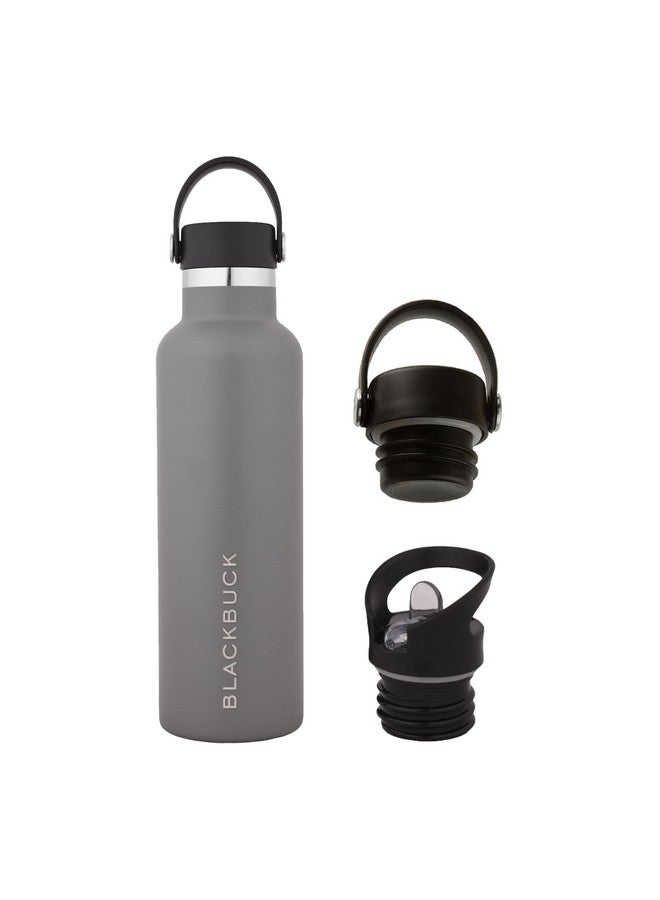 Blackbuck Stainless Steel Vacuum Insulated Water Bottle Flask- 24hr Hot & Cold, 750ml | Easy to Carry, Rust-Proof, Leak-Proof |Ideal for Office, Gym, Hiking, Travel | Free Sipper Cap (Grey) - Image 1