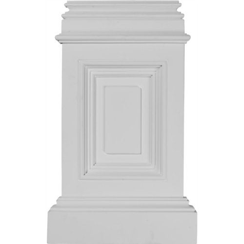 Ekena Millwork 10 7/8"W x 2 1/4"D x 17 3/4"H (Top: 8 1/8"W x 1"P) Classic Small Pedestal Base - Image 1