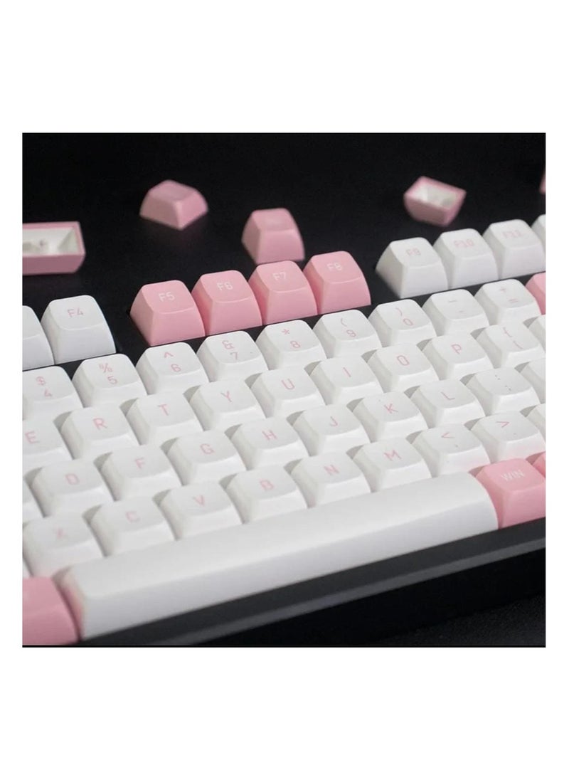 T-WOLF - Wired Gaming Mechanical Keyboard Retro Round Keycaps RGB Backlight 9 Mixed Color Effect En - Image 1