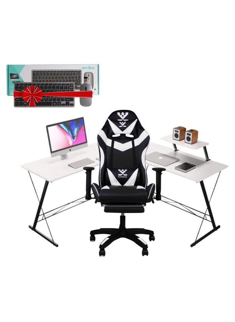 Gaming Chair And Table With Wireless mouse and Keyboard