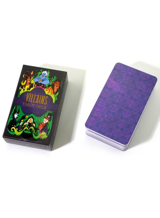 NIBEMINENT Tarot cards, Oracle cards, mysterious divination, comic Tarot cards, girl cards, game board games, English poker cards, villain Tarot cards - Image 2