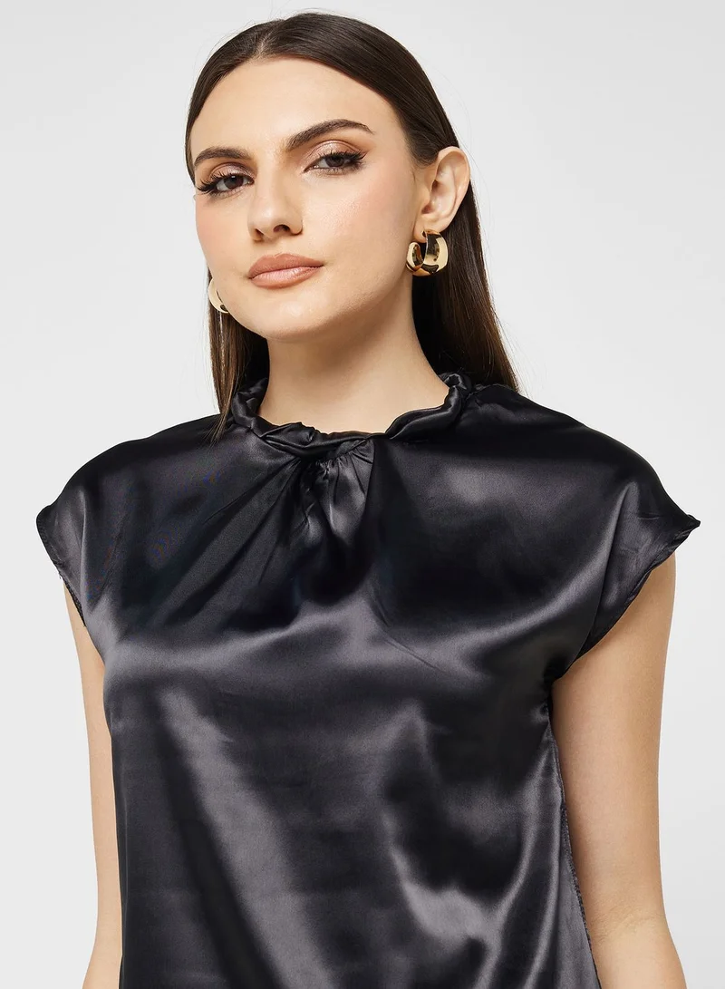 ELLA Sleeveless Satin Top