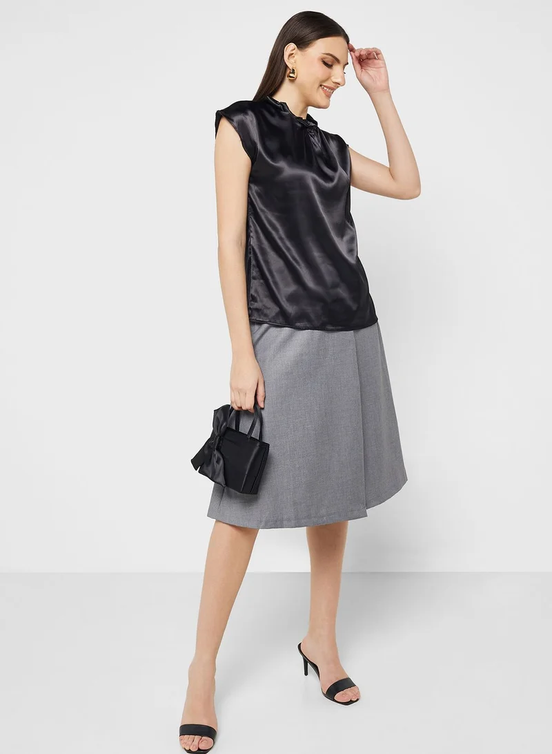 ELLA Sleeveless Satin Top