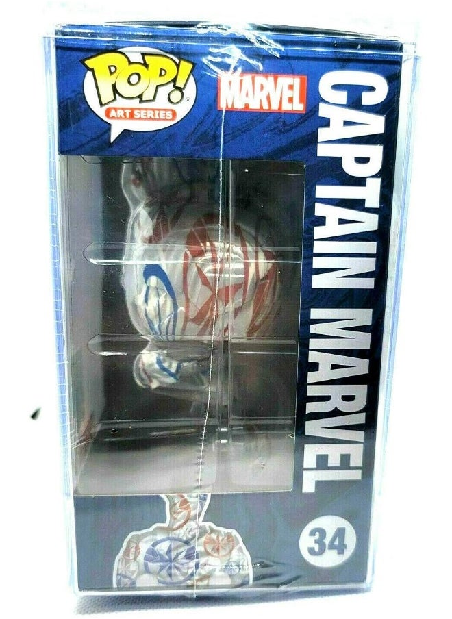 Funko FunkoPop Art Series Captain Marvel, 34 Target Exclusive with Hard Stack Protector  - Image 2