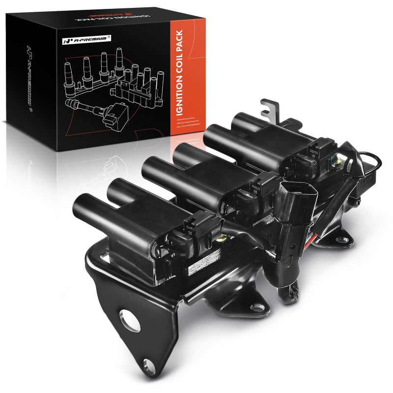 A-Premium APremium Engine Ignition Coil Packs Compatible with Hyundai Tucson 20052009 Kia Sportage 20052010 V6 27L