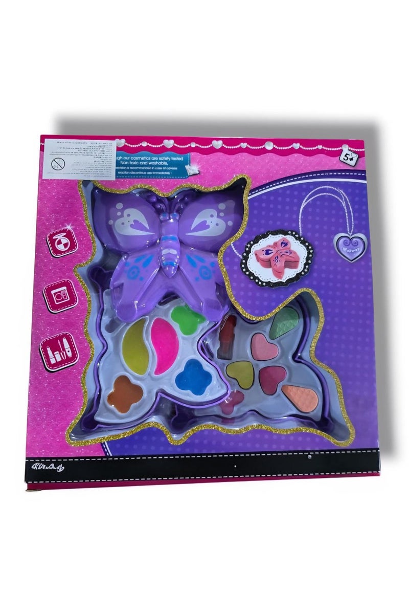 لعبة مكياج اطفال حقيقي (تاتي باللوان متعددة) - هدية عيد ميلاد مناسبة للبنات الصغيرة - لعبة الميكب - مجموعة مكياج ريال للاطفال العاب مكياج قابلة للغسل للاطفال - مجموعات مكياج محمولة للأطفال للبنات، هدايا عيد الميلاد - مستحضرات التجميل للبنات، لعبة تجميل امنة بلاستيكية للاطفال، العاب بناتي للمكياج، يمكن تقديمها كهدية - مستحضرات تجميل قابلة للغسل، حقيقي للعب الأطفال