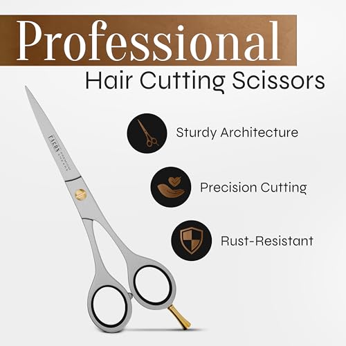 FACON Facón Hair Cutting Scissors - Professional Hair Scissors 6.5 Inch Razor Edge Barber Shears Salon Hair Cutting Shears - Japanese Stainless Steel - Precision Cutting Premium Shears for Men, Women & Kids - Image 2