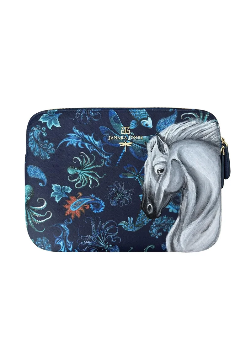 JANARA JONES Old Money Laptop Bag Hand Painted