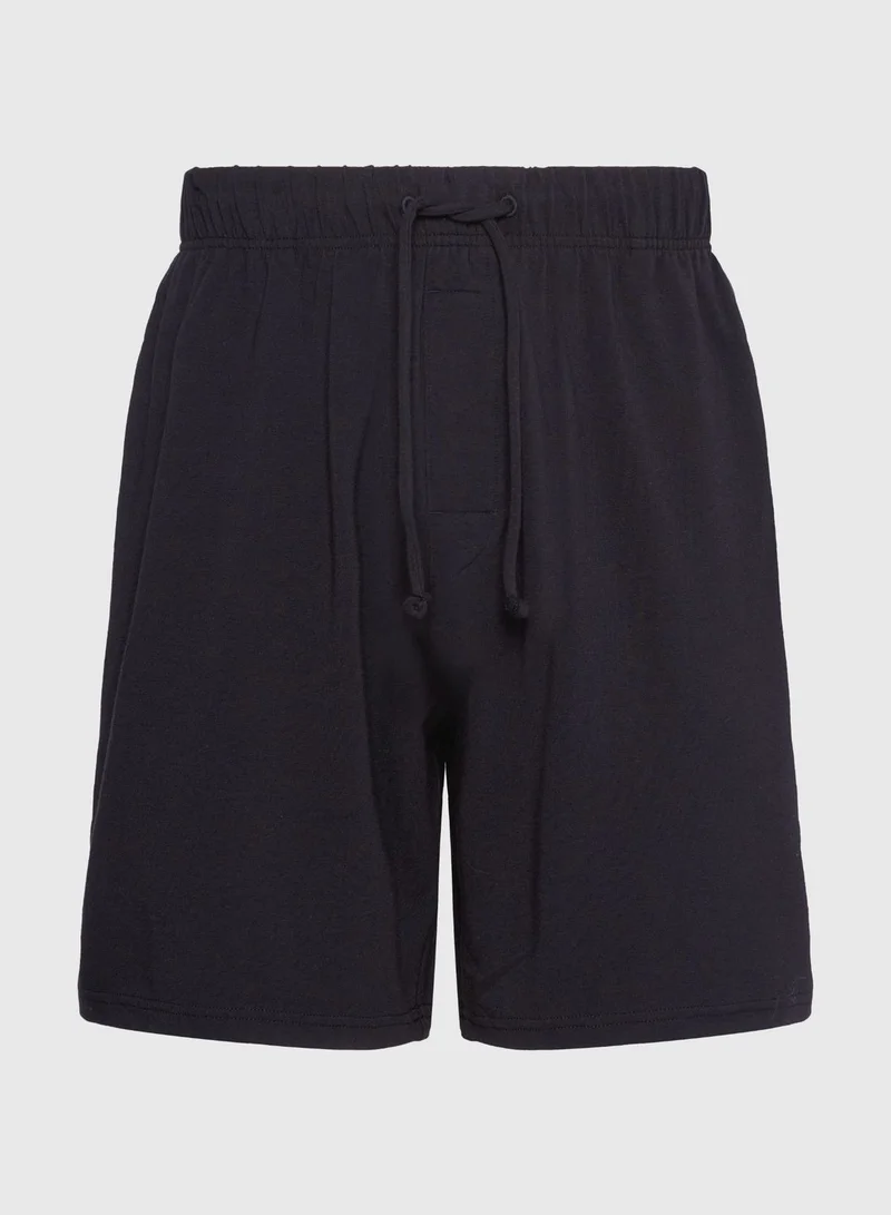 CALVIN KLEIN Logo Drawstring Sleep Shorts