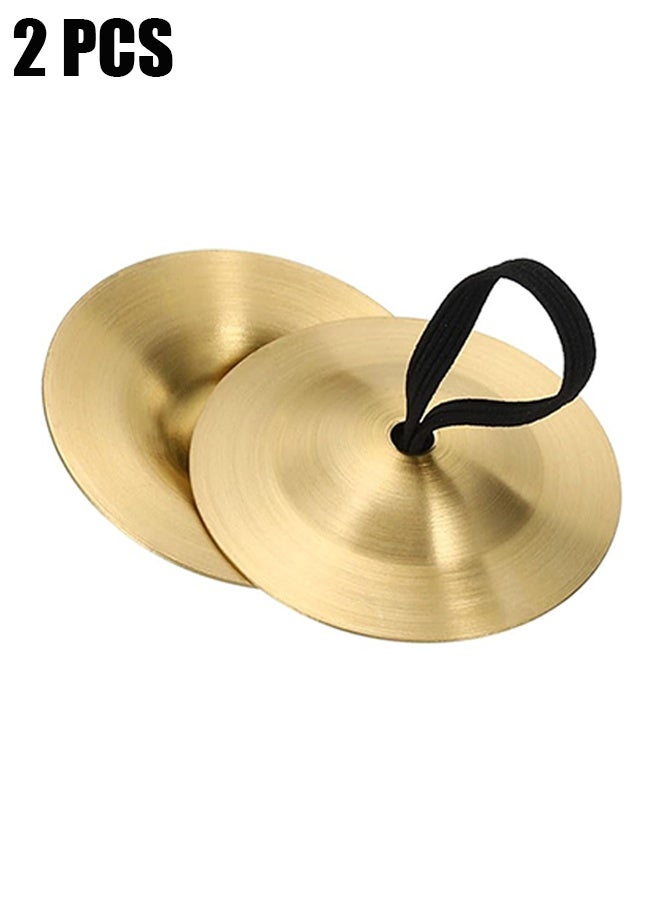 HY 2 Finger Cymbals Belly Dancing Finger Dance Finger Zills Dance Finger Musical Instrument for Dancer Party - Image 1