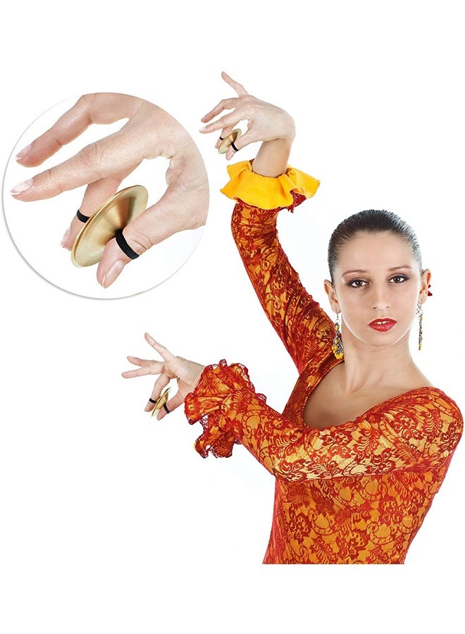 HY 2 Finger Cymbals Belly Dancing Finger Dance Finger Zills Dance Finger Musical Instrument for Dancer Party - Image 5