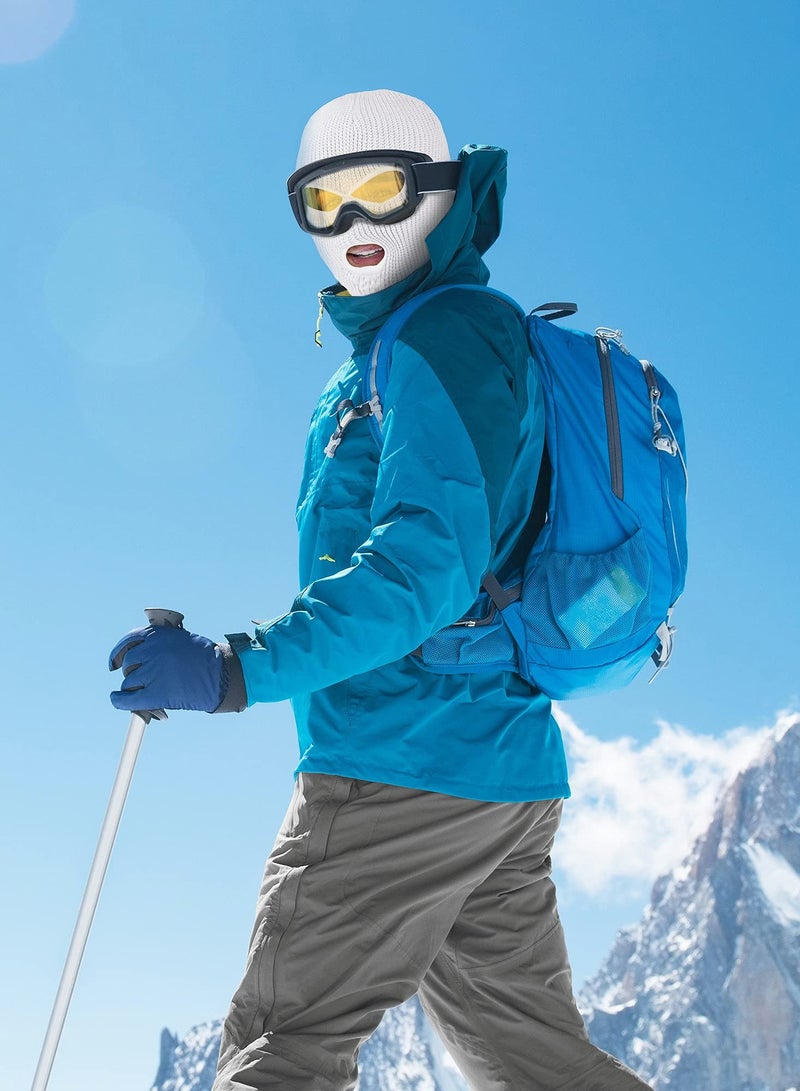 SYOSI Full Face Cover Windproof Outdoor Sport Knitted Face Cover Ski Headwrap 3 Pieces - Image 5