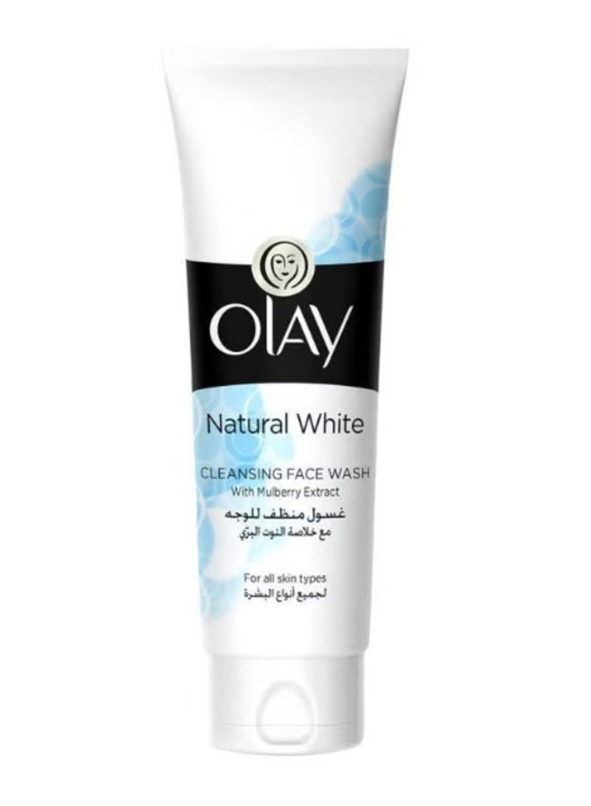 Natural Cleansing Face Wash White 100ml
