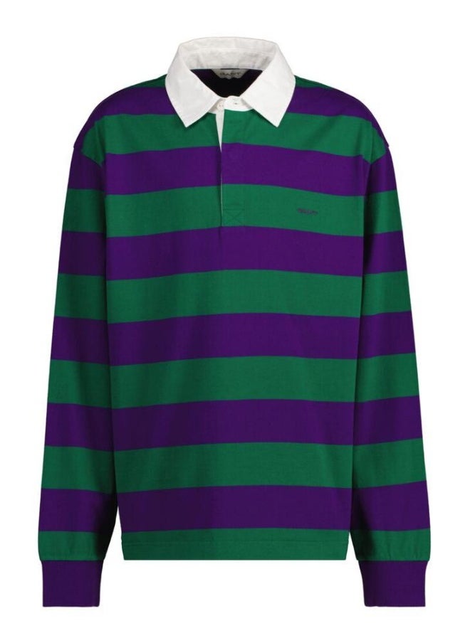 GANT - Gant Teens Shield Striped Rugby Shirt - Image 1