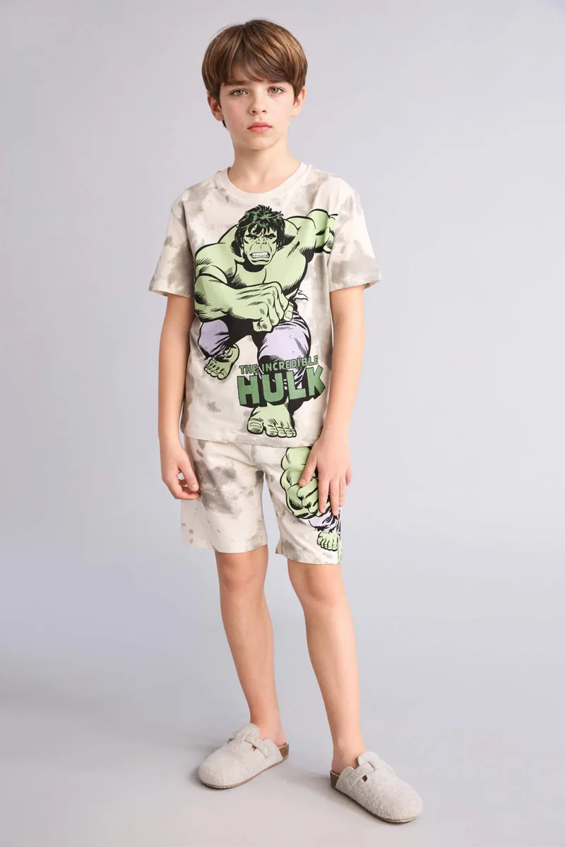 ديفاكتو Boy Marvel Comics Regular Fit 2 Piece Pyjamas Set