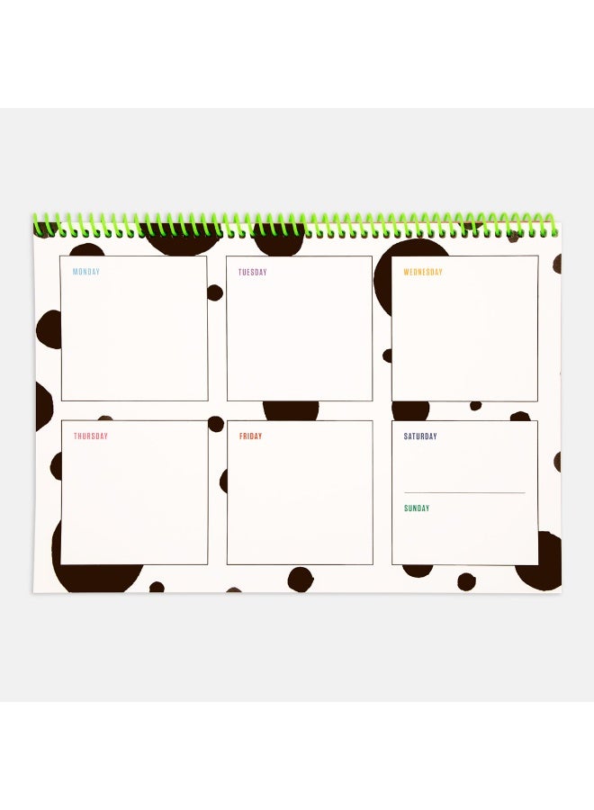 PK Design Contrasting Set Weekly Planners: Pink - Image 2
