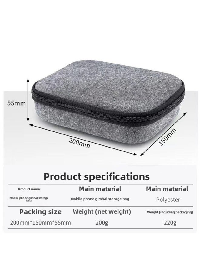 Generic Folding PTZ Storage Bag L7BPRO Aochuan Smart Xpro Mobile Phone Stabilizer Portable Bag Storage Box-Color: Gray  - Image 3
