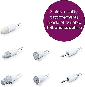 Beurer Manicure Pedicure Replacement 7piece Attachment Set for MP42 MP44 - Image 2