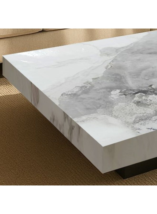 Baytonia Roman Coffee Table - White and Multicolor - Image 4