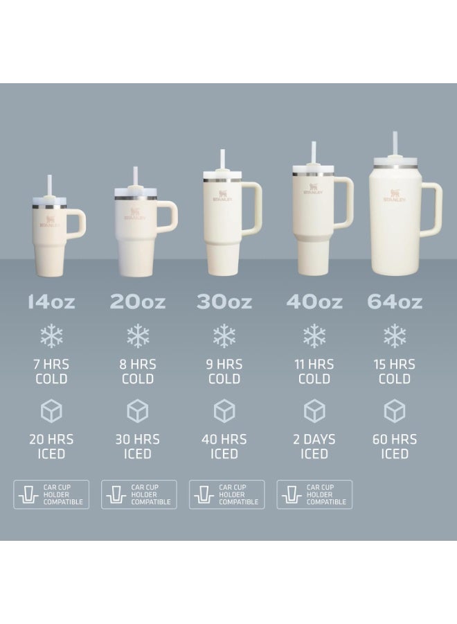ستانلي كوب Quencher H2.0 FlowState سعة 40 أونصة - كوب معزول من الفولاذ المقاوم للصدأ بمقبض وغطاء وماصة - مانع للتسرب، خالٍ من مادة BPA، آمن للاستخدام في غسالة الأطباق - مثالي للمياه أو القهوة أو المشروبات المثلجة - أرجواني  - Image 5