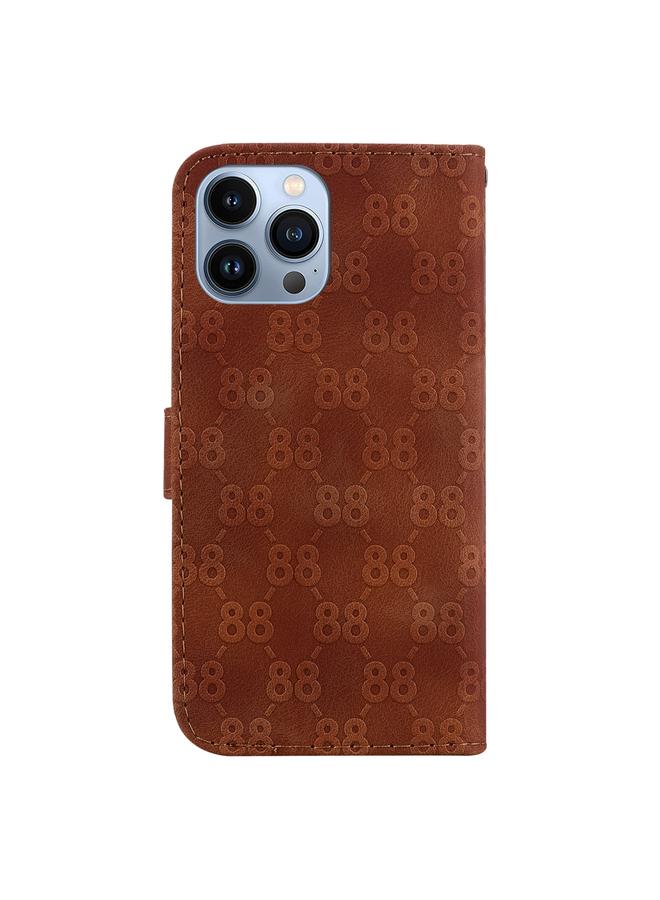 Zaboon Case For iPhone 13 Pro Max Double 8-shaped Embossed Leather Phone Case - Image 3