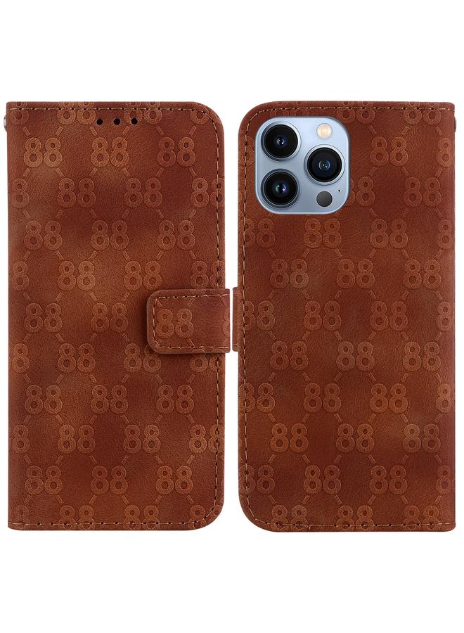 Zaboon Case For iPhone 13 Pro Max Double 8-shaped Embossed Leather Phone Case - Image 1