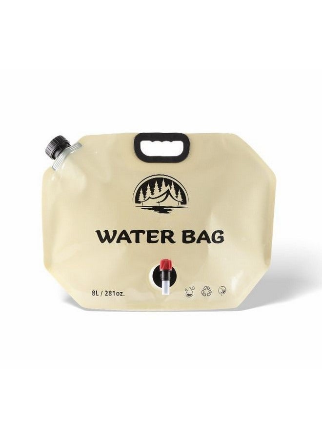 Generic Portable Multipurpose Reusable Water Bag 8L with Faucet, Foldable Large-capacity Leak-Proof Durable Water Storage Bag for Travel Camping Hiking Wild Outdoor - Image 1
