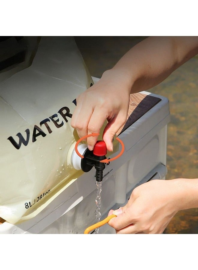 Generic Portable Multipurpose Reusable Water Bag 8L with Faucet, Foldable Large-capacity Leak-Proof Durable Water Storage Bag for Travel Camping Hiking Wild Outdoor - Image 5