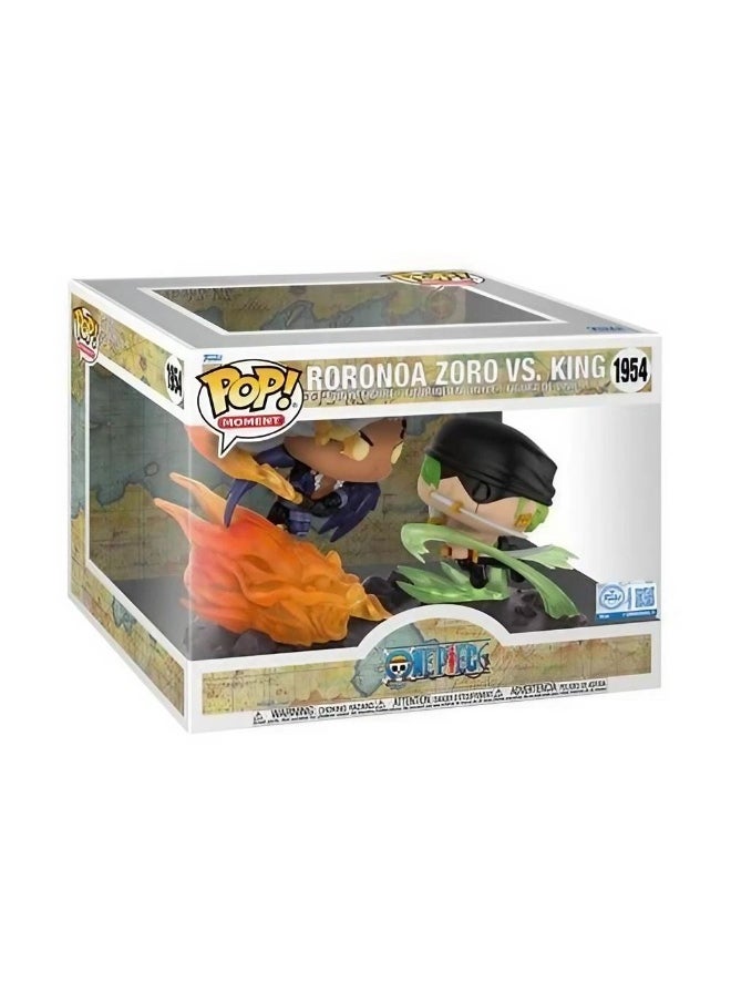 Funko Funko POP! Moment One Piece Roronoa Zoro vs. King Vinyl Figure (14.7 cm)  - Image 1